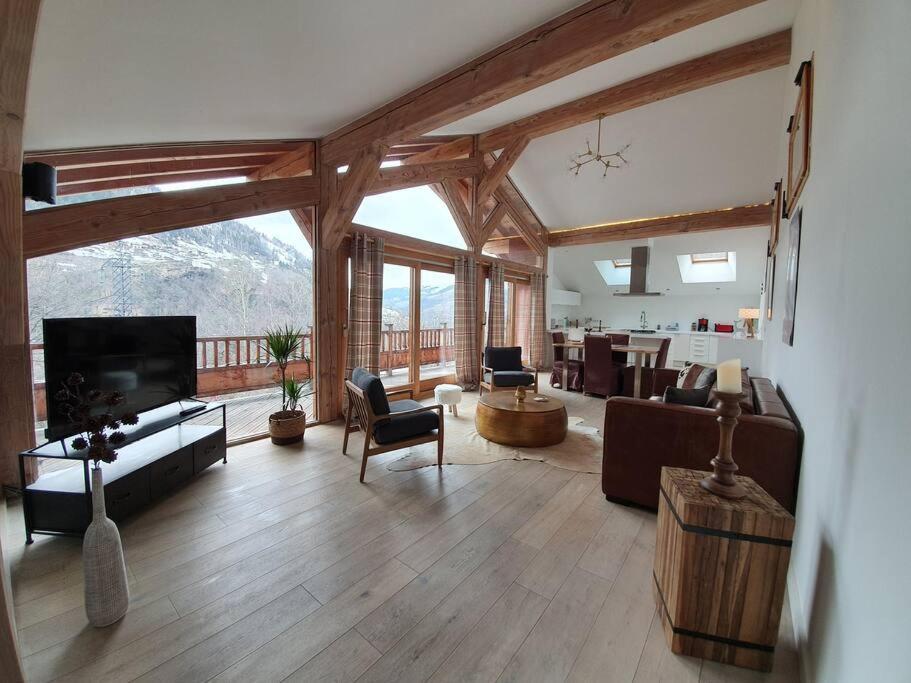 Chalet Entier 110M2 Avec Vue Et Sauna A 10 Min Des Pistes Sainte-Foy-Tarentaise Exterior photo